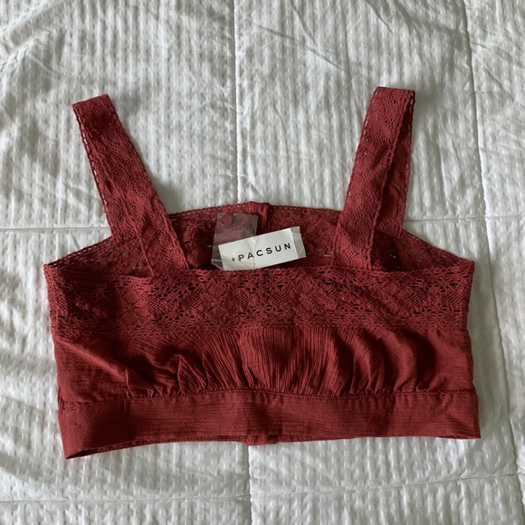 PacSun Brand New Burnt Orange Crop Top - Picture 2 of 3